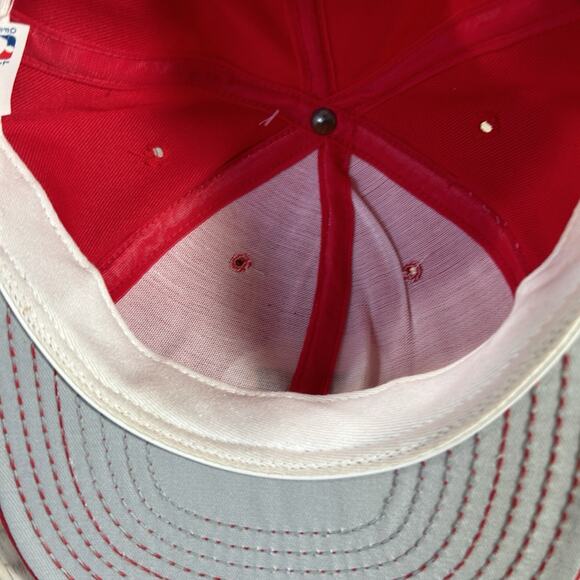 Vintage Houston Rockets Hakeem Oaljuwon‎ Hat NEW Snapback NBA AJD Red Wool USA - Picture 6 of 8